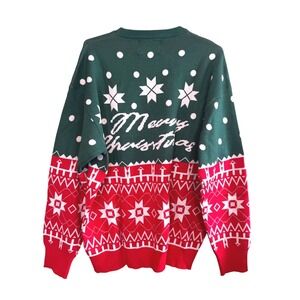 NWOT Womens Holiday Merry Christmas Xmas Soft Thick Knit Sweater Green Size 3XL
